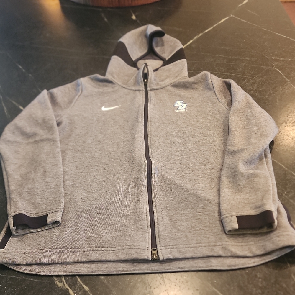 Nike Dri-Fit Zip Up Hooded Sweatshirt San Diego Softball  Size XL